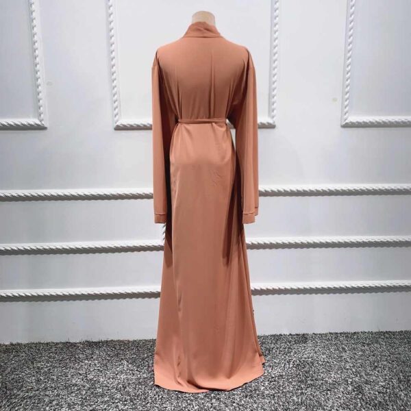 Dubai Embellished Nida Abaya - Image 2